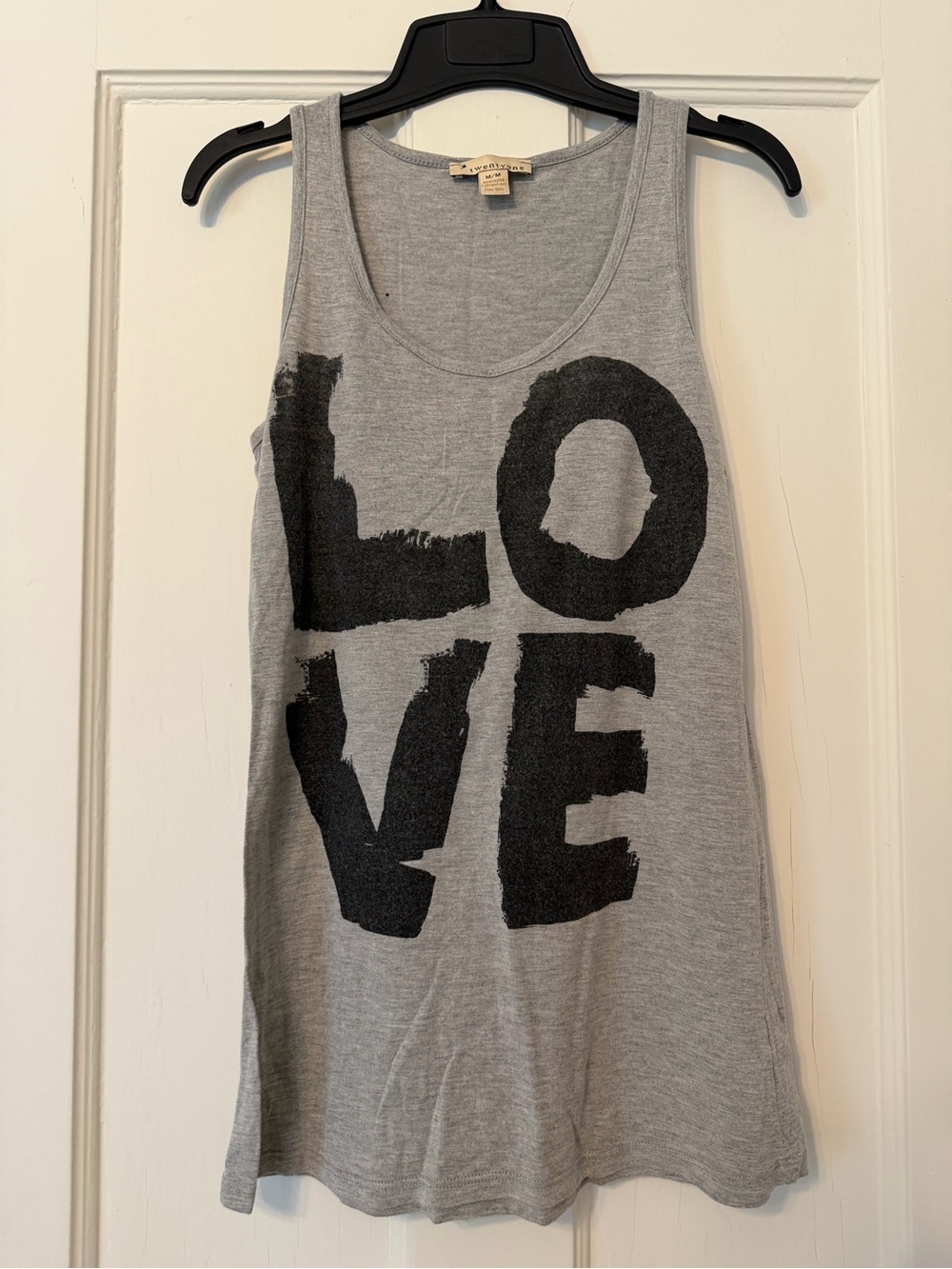 Vintage Forever21 Gray Love Top